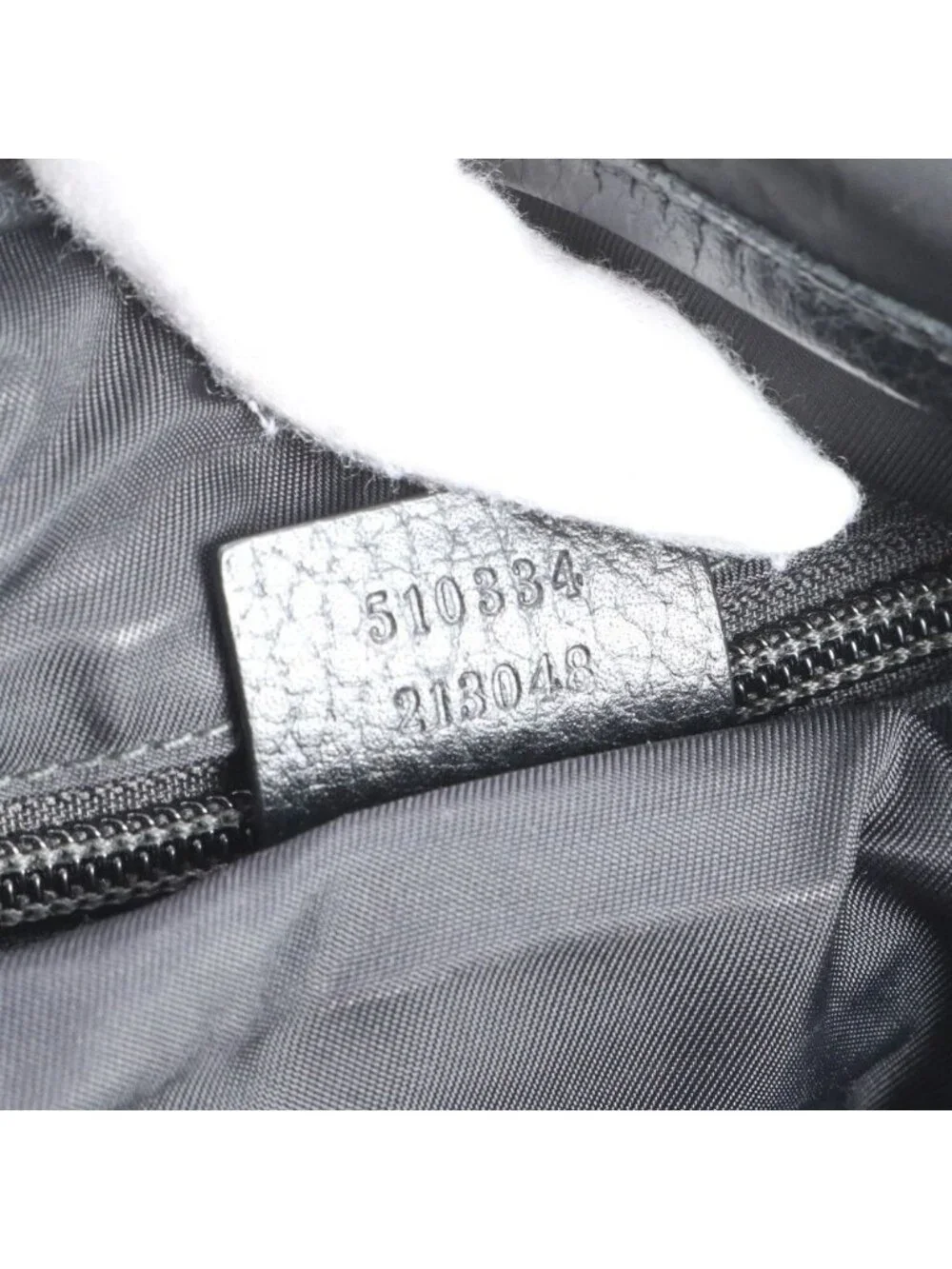 Gucci GG Nylon Leather Shoulder Bag Crossbody Messenger Black